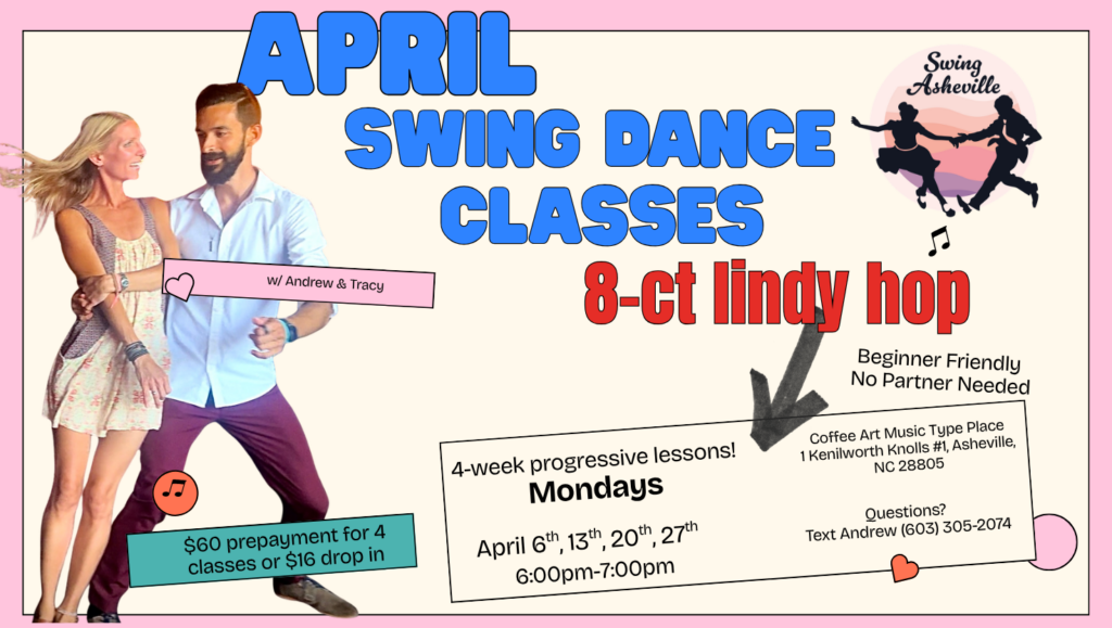 Swing Asheville 8-Count Lindy Hop Class flyer
